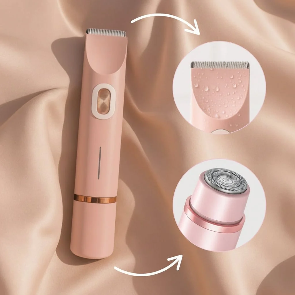 Waterproof Electric Shaver Sensitive Skin Razor Wet Dry - Image 2